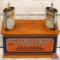 Gulf Tin Handy Oiler Counter Display w/ 2 Lead Top Oilers