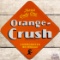 NOS There's Only One Orange Crush Embossed SS Tin Sign w/ Crushy
