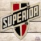 Rare Superior Coaches Emb. Die Cut SS Porcelain Bus Sign