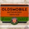 Early Oldsmobile Authorized Service GM Parts DS Porcelain Sign w/ Crest Logo