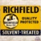 1948 Richfield Motor Oil Solvent Treated DS Tin Sign w/ Eagle Logo
