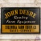John Deere Quality Farm Equipment Sales & Service Masonite Sign Columbia SC