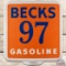 Becks 97 Gasoline Plastic Gas Pump Globe