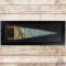 Meyers Texaco on the Beach Santa Cruz California Framed Felt Pennant