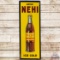 Drink Nehi Ice Cold Emb. Vertical SS Tin Sign w/ Bottle