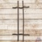 Group of 2 Curved SS Porcelain Metal Sign Brackets