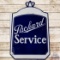 Packard Service Die Cut DS Porcelain Flange Sign