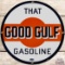 That Good Gulf Gasoline SS Porcelain Pump Plate Sign