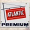Atlantic Premium SS Porcelain Gas Pump Plate Sign