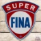 Super Fina Gasoline SS Porcelain Pump Plate Sign