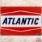 Atlantic Gasoline SS Porcelain Gas Pump Plate Sign