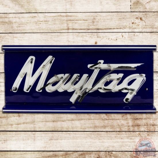 Maytag Counter Top Display SS Porcelain Neon Sign