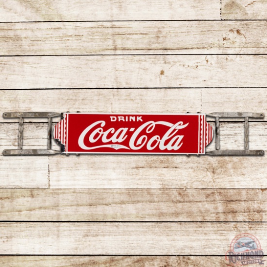 Drink Coca Cola SS Porcelain Door Push Bar Sign
