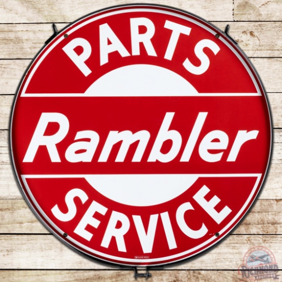 Rambler Parts Service 42" DS Porcelain Sign w/ Ring