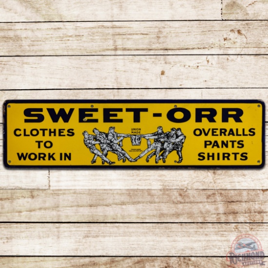 Sweet Orr Overalls Pants Shirts SS Porcelain Sign