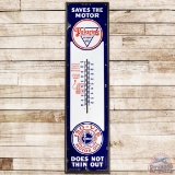 Polarine Iso=Vis Motor Oil 6' SS Porcelain Thermometer w/ Logo