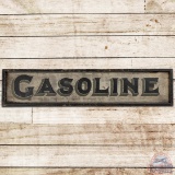 Early Gasoline Double Sided Wooden Trade Sign