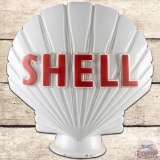 Shell OPC Milk Glass Gas Pump Globe