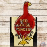 Red Goose Shoes Die Cut SS Porcelain Neon Sign