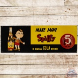 Make Mine Spiffy A Swell Cola 5 Cents SS Tin Sign w/ Boy & Bottle