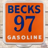 Becks 97 Gasoline Plastic Gas Pump Globe