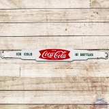 Drink Coca Cola Ice Cold in Bottles SS Porcelain Door Push Bar Sign