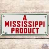 Southland A Mississippi Product Gasoline SS Porcelain Pump Plate Sign