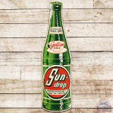 Sundrop Golden Cola Die Cut Embossed Convex SS Tin Bottle Sign