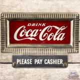 Drink Coca Cola Please Pay Cashier Lighted Sign