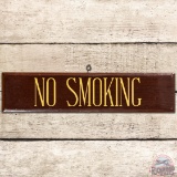 Texaco No Smoking Woodgrain SS Porcelain Sign
