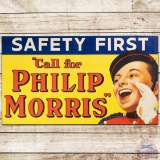 Call for Philip Morris Safety First Advertising Poster Sign w/ Johnny