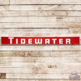Tidewater Gasoline Oils Horizontal SS Porcelain Sign