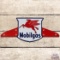 Mobilgas Die Cut SS Porcelain Truck Sign w/ Pegasus