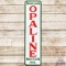 Sinclair Opaline Motor Oil 5' Vertical SS Porcelain Sign