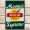 Moore's Supreme Regular SS Porcelain Gas Pump Plate Sign