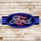 Ford V8 SS Porcelain Neon Sign w/ Wings