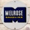 Rare Melrose Gasoline SS Porcelain Pump Plate Sign