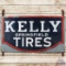 Early Kelly Springfield Tires Double Sided Milk Glass Neon Sign Flexlume