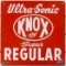 Ultra-Sonic Knox Super Regular SS Porcelain Gas Pump Plate Sig w/ Jet