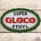 Super Gloco Ethyl SS Porcelain Gas Pump Plate Sign