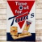 Time Out for Tom's Embossed SS Tin Sign