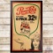Rare Dual Brand Pepsi Cola w/ 6 Pack & Texaco Lady Fire Chief Framed Cardboard Sign