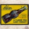 Drink Nugrape A Flavor You Cant Forget Embossed SS Tin Sign w/ Bottle