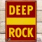 Deep Rock SS Porcelain Gas Pump Plate Sign 