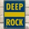 Deep Rock SS Porcelain Gas Pump Plate Sign 
