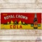 Drink RC Royal Crown Embossed SS Tin Sign w/ Pyramid Bottle Logo