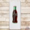 1954 Coca Cola SS Tin Pilaster Sign w/ Bottle