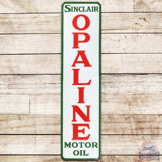 Sinclair Opaline Motor Oil 5' Vertical SS Porcelain Sign