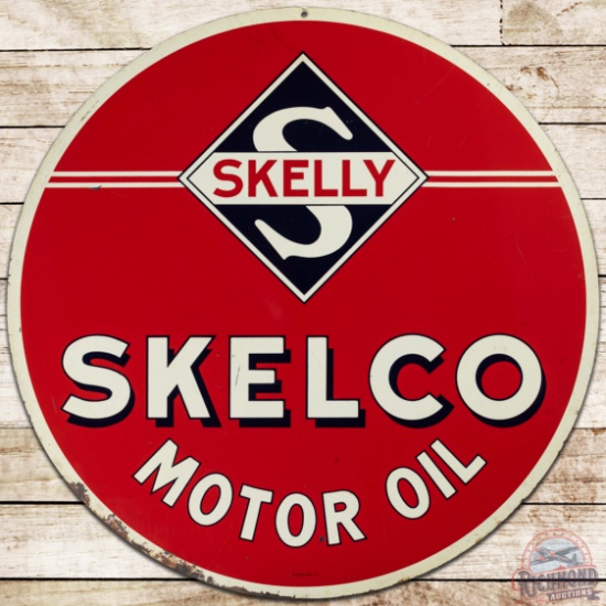 Skelly Tagolene Skelco Motor Oil 30" DS Tin Sign w/ Logo