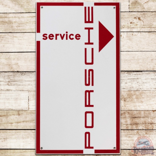 Porsche Service SS Porcelain Sign w/ Arrow